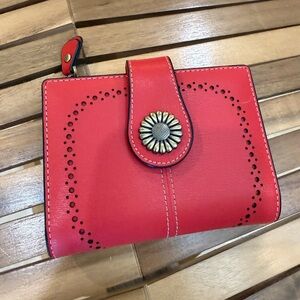 Red Leather Women's Wallet